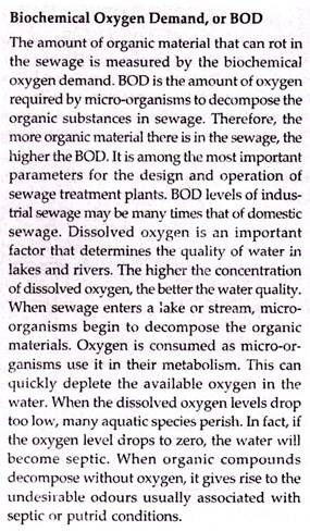 Biochemical Oxygen Demand