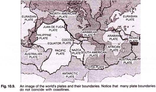 Image of the World's Plates and their Boundaries