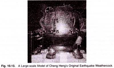 Large-Scale Model of Cheng Heng's Original Earthquake Weathercock