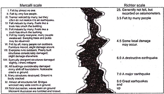 Mercalli and Richter Scale