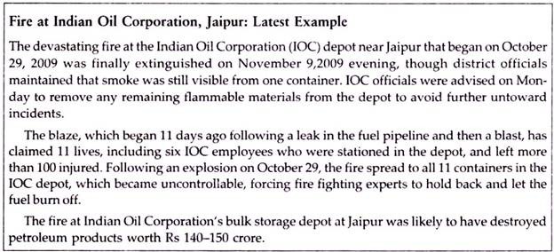 Fire at Indian Oil Corporation, Jaipur